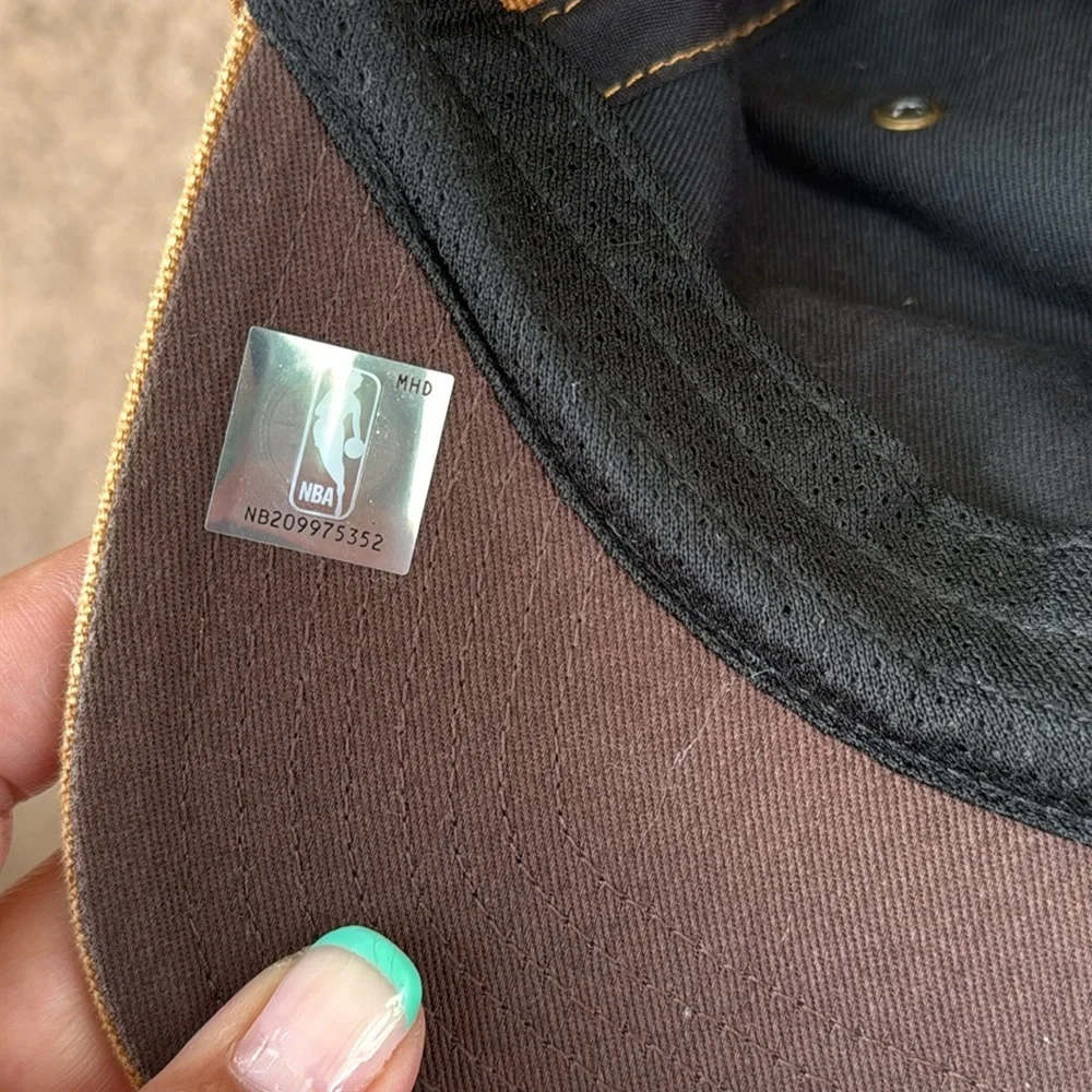 Los Angeles Lakers NBA ‘47 Brand Carhartt Brown Clean Up Adjustable Hat - Picture 13 of 13
